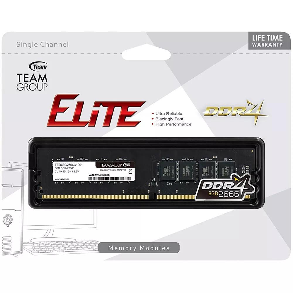 Memoria RAM Team Elite 8GB DDR4 2666Mhz DIMM
