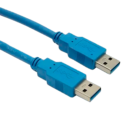 Cable USB Exelink de 3 metros (Macho a Macho, USB 3.0, Azul)