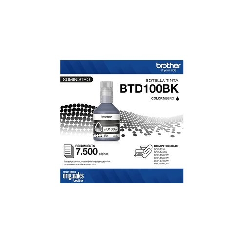 BROTHER BOTELLA BT-D100K NEGRA